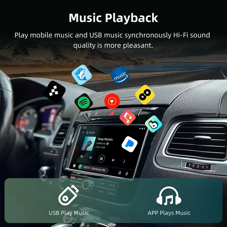 Wireless carplay module for Volkswagen Touareg RNS850 Android auto adapter VW Navigation U | AUTOKITSHOP