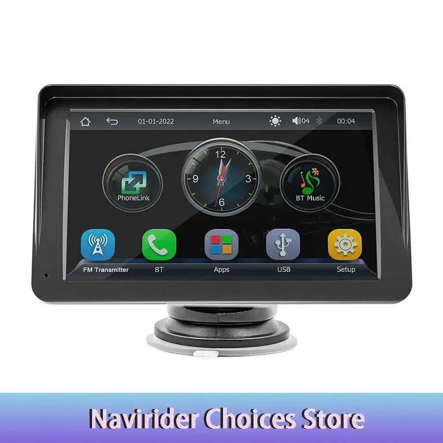 7inch Auto Wireless CarPlay Car Radio WiFi GPS FM HD Bluetooth Multimedia Touch Screen Uni