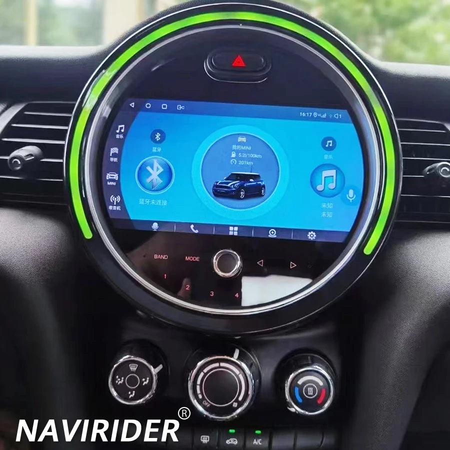 GPS Video Stereo Multimedia Android 14 Screen For BMW MINI Cooper F54 F55 F56 F60 2015-202