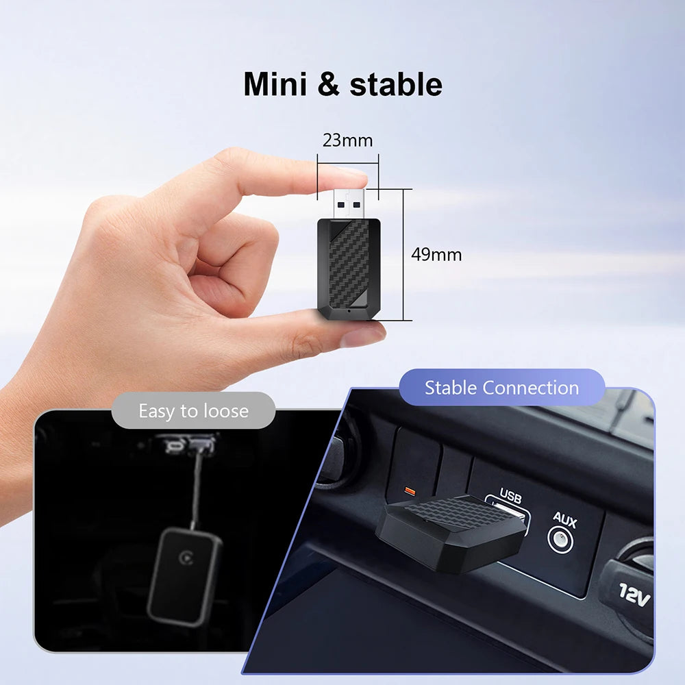 Carplay Wireless Adapter Android Auto 2in 1 Smart Dongle 2025 5G WIFI For iphone Android P | AUTOKITSHOP