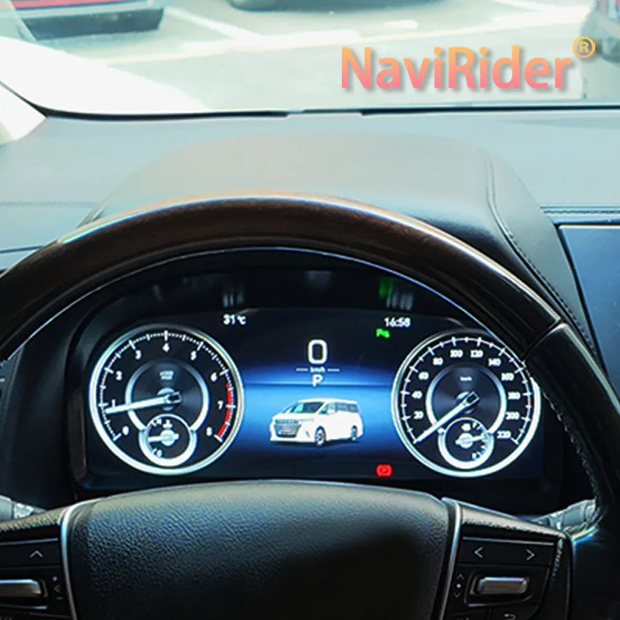 12.3inch Cockpit Dashboard Fuel Digital LCD Cluster Instrument Panel Carplay For TOYOTA Al | AUTOKITSHOP