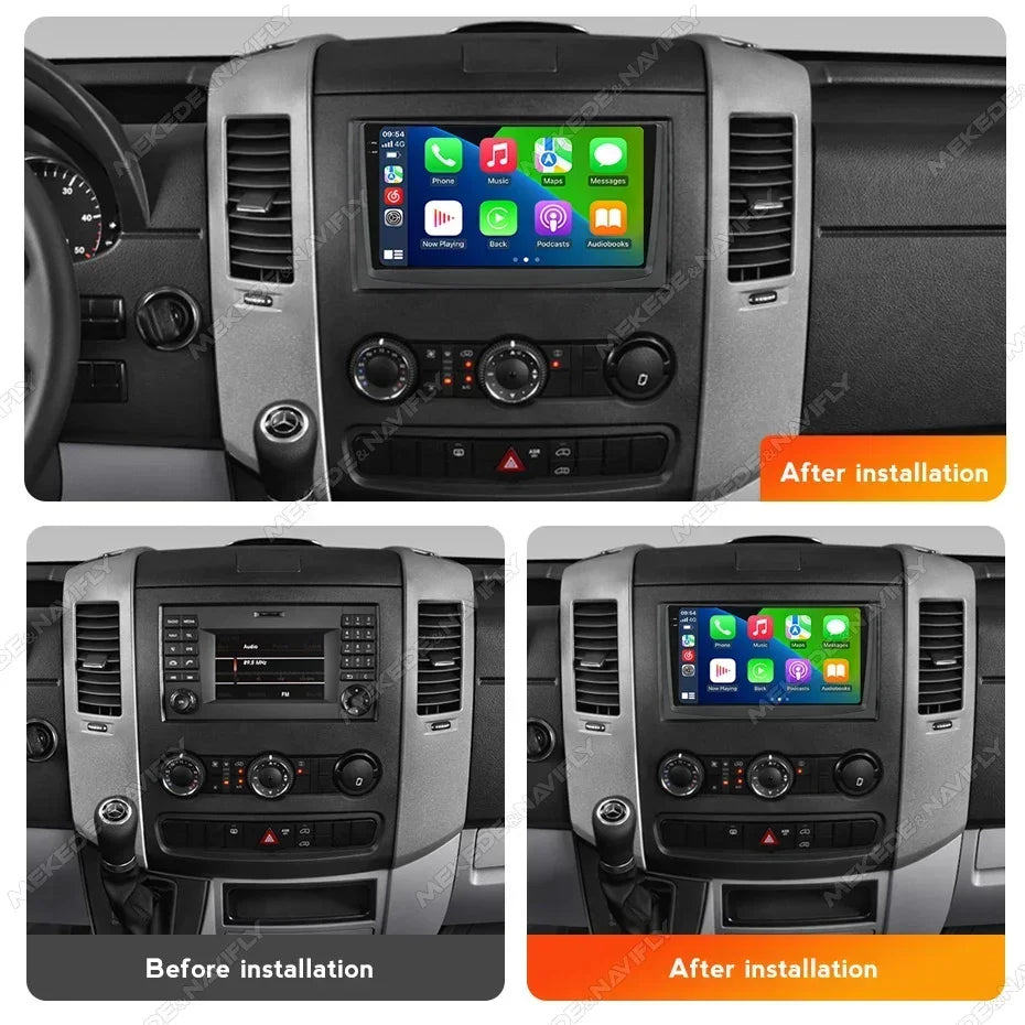 Android 14 Multimedia Video Player for Mercedes Benz Sprinter Volkswagen Crafter 2006-2016 | AUTOKITSHOP