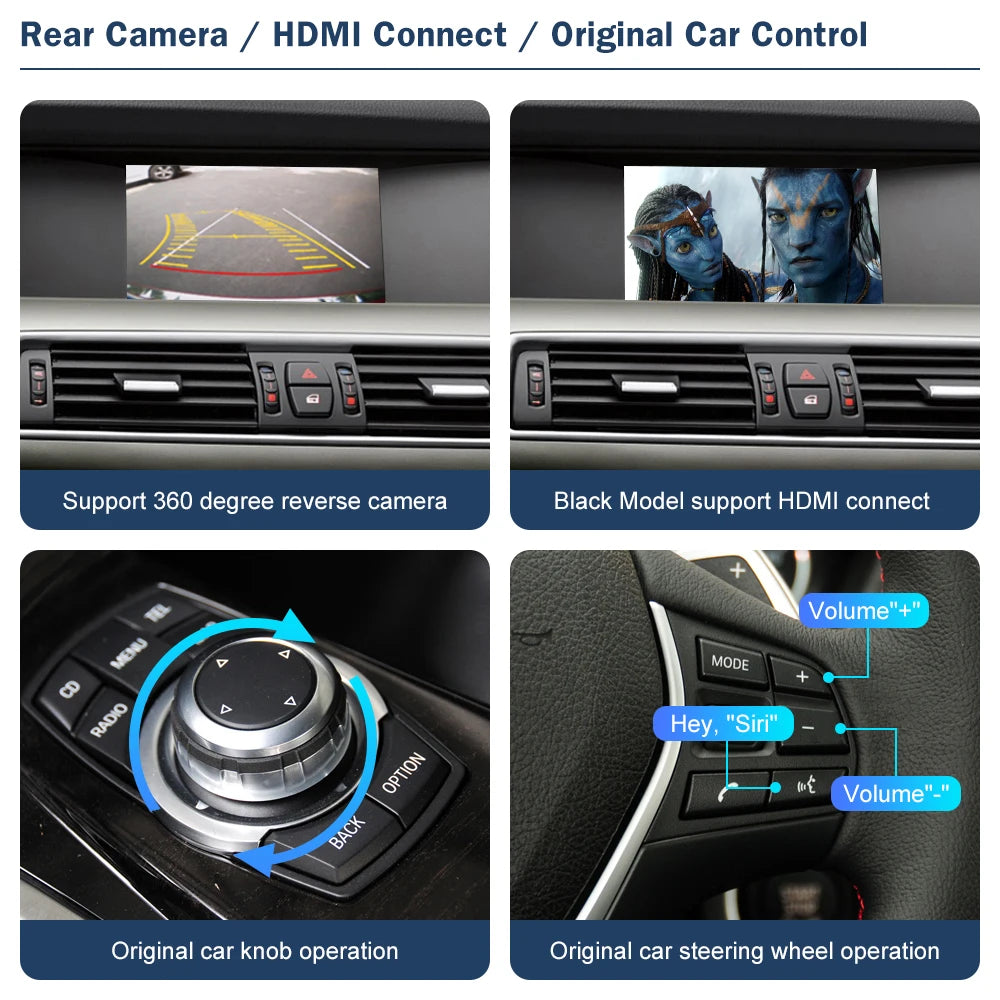 Road Top Wireless CarPlay Android Auto for BMW 5 7 Series F10 F11 F07 GT F01 F02 F03 F04 2 | AUTOKITSHOP