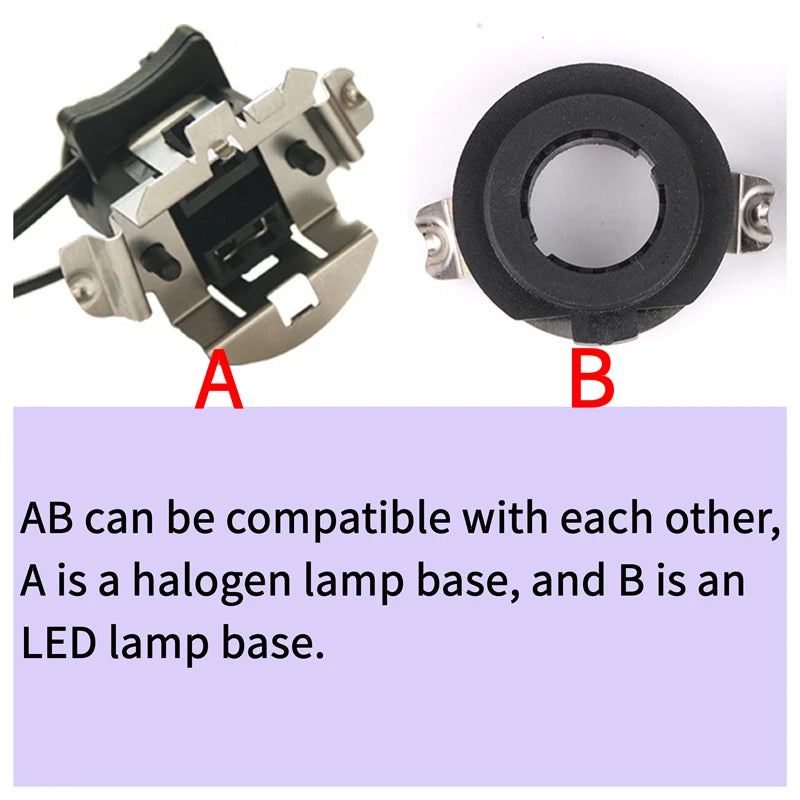 H7 LED Adapter Holder For Mercedes Benz B C GLA Series C250 C260 GLS450 ML350 GL450 GLA250