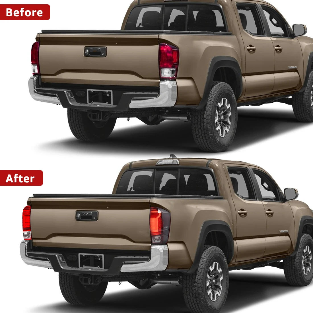 Pair of LED Tail Lamps For Toyota Tacoma 2016 2017 2018 2019 2020 2021 2022 Running Brake  | AUTOKITSHOP