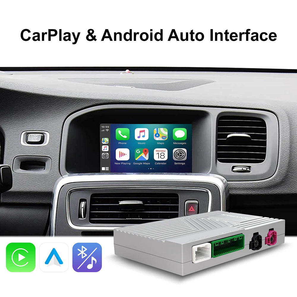 Wireless Carplay Android auto module For Volvo S60 S80 XC60 V60 V40 2015-2018 Support Came