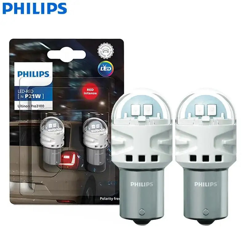 Philips Ultinon Pro3100 LED P21/5W 1157 S25 Red White Color Car Turn Signals Lamps Reverse