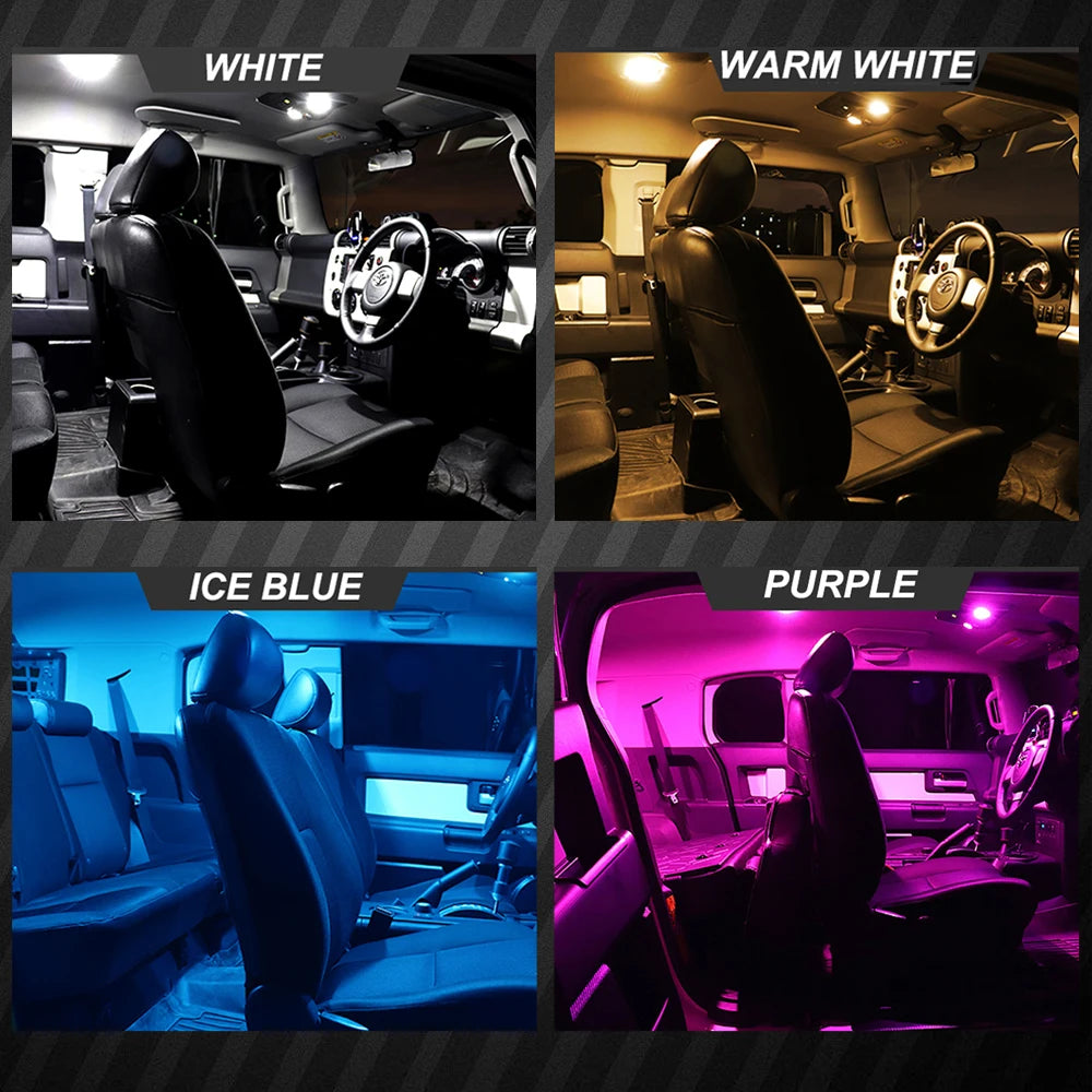 11-Piece LED Interior Light Kit for KIA Venga 2009-2014 - Canbus Dome Map Door Trunk Bulbs | AUTOKITSHOP