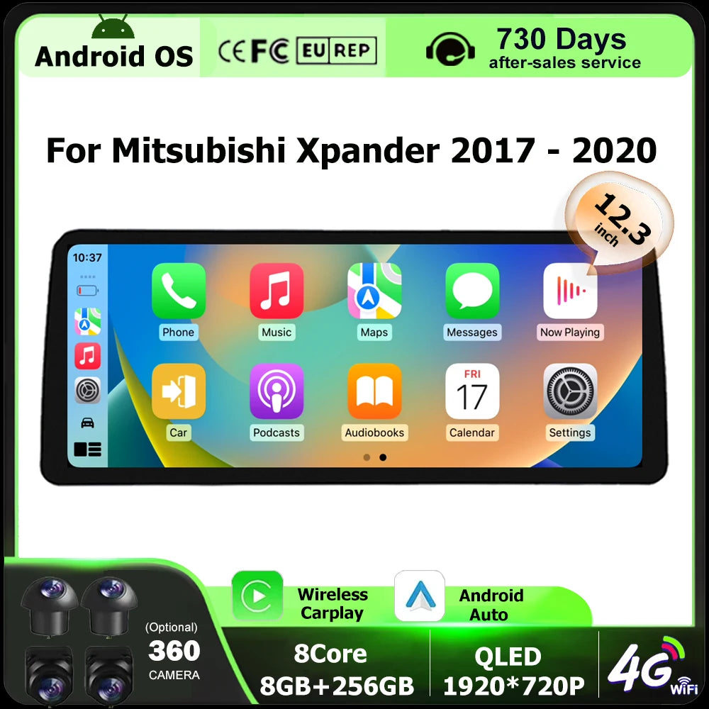 Android 16 Auto Carplay For Mitsubishi Xpander 2017 - 2020 Car Radio GPS Navigation Multim