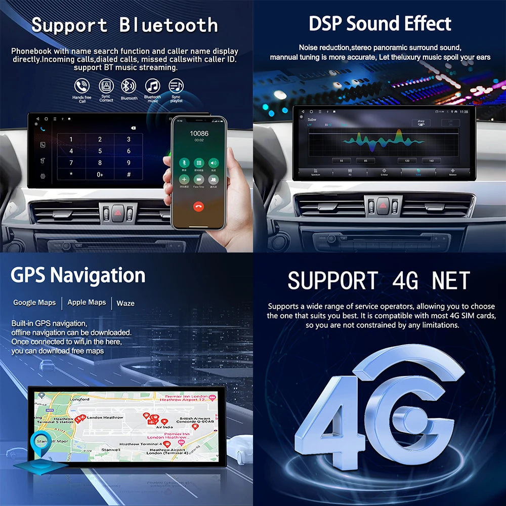 Carplay Android Auto for BMW X1 X2 F48 F49 2016 - 2022 NBT EVO System Car Stereo Radio Mul