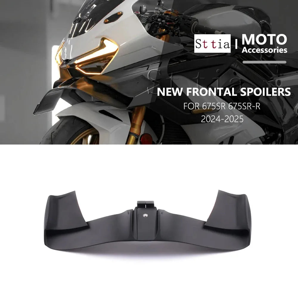 For CFMOTO 675SR 2026 Front Spoiler Lower Spoiler Lower Lip GP Wing Downforce Naked Frontal Spoi - Automotive LED Light