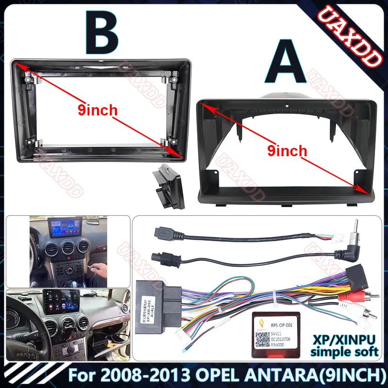 For 2008-2013 OPEL ANTARA 9 INCH Car Radio Android Stereo Audio Screen Multimedia Video Pl