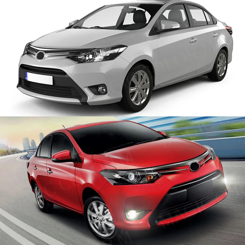 For Toyota Vios/Yaris Sedan 2013 2014 2015 2016 2017 Led Fog Light Daytime Running Lamp DR | AUTOKITSHOP