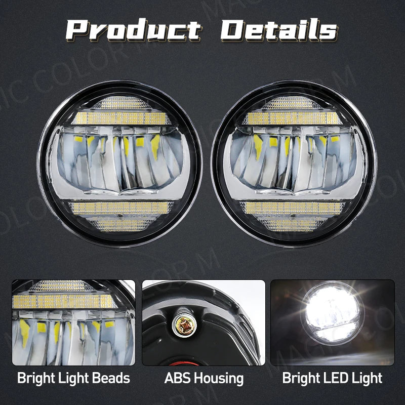 For Nissan Tiida X-Trail Patrol Cube Vampira NV200 LED Fog Lamp + Daytime Running LIghts D | AUTOKITSHOP