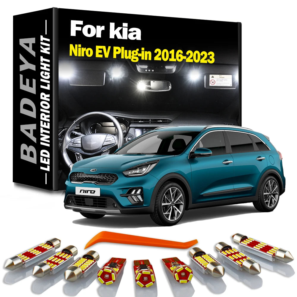 13-Piece LED Interior Light Kit for kia - Canbus Error-Free Interior Bulbs