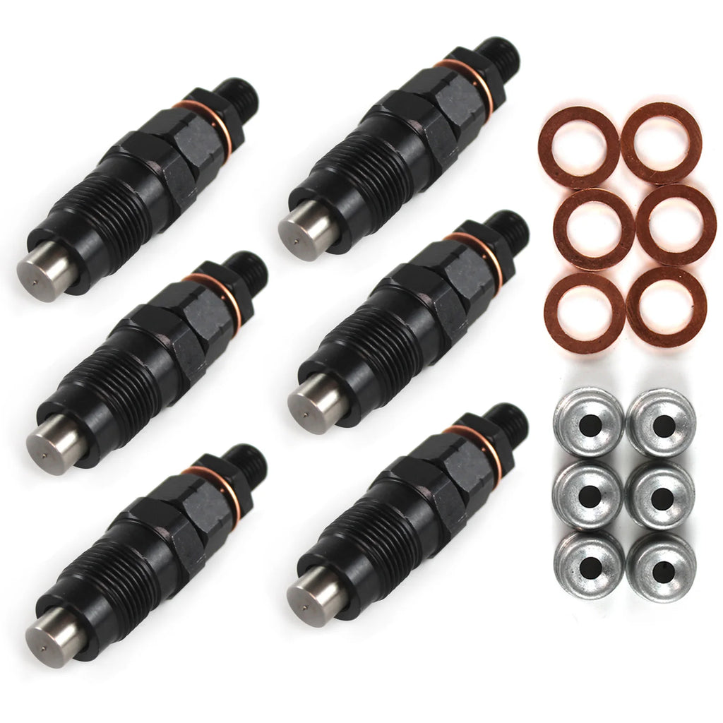 Set of 6 New Diesel Fuel Injectors Set For Nissan Patrol GU Y61 TD42 TD42T Engine Componen