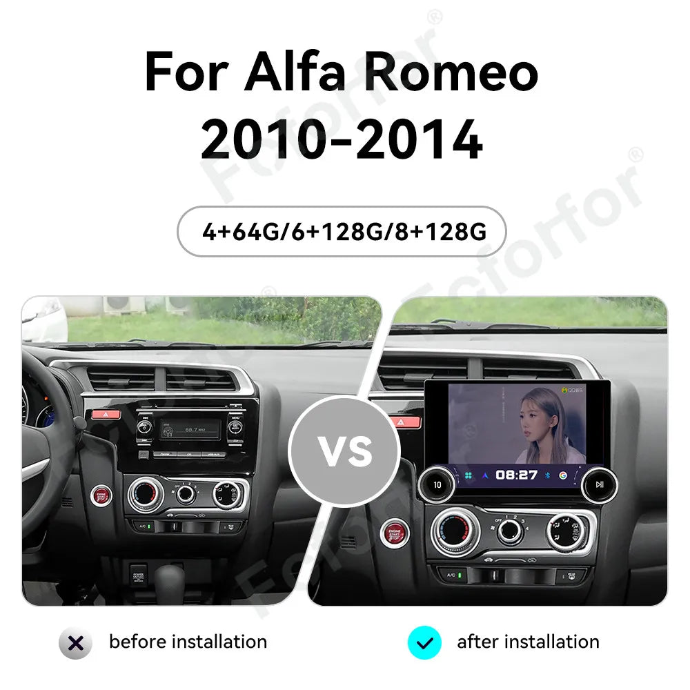 Android 15 Smart Car Stereo 11.5 Inch HD Touch Screen Wireless CarPlay GPS Multimedia Navi
