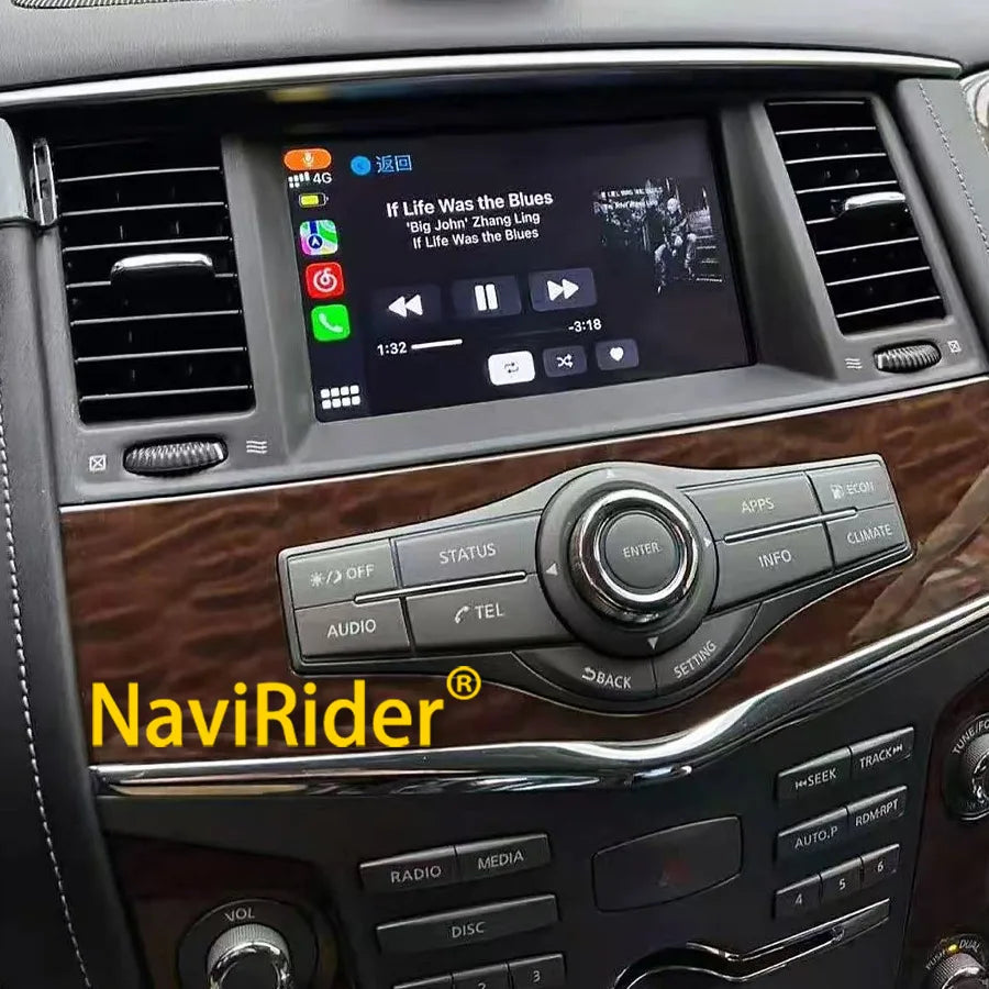 Android 14 Car Radio For Nissan Patrol Y62 Infiniti Qx56 QX80 2010+ Multimedia AutoRadio R | AUTOKITSHOP