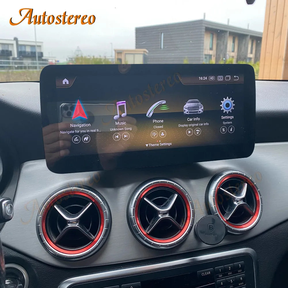 12.3 HD GEN 2023 Qualcomm 662 For Mercedes Benz A W176 GLA W117 CLA Car Multimedia Player