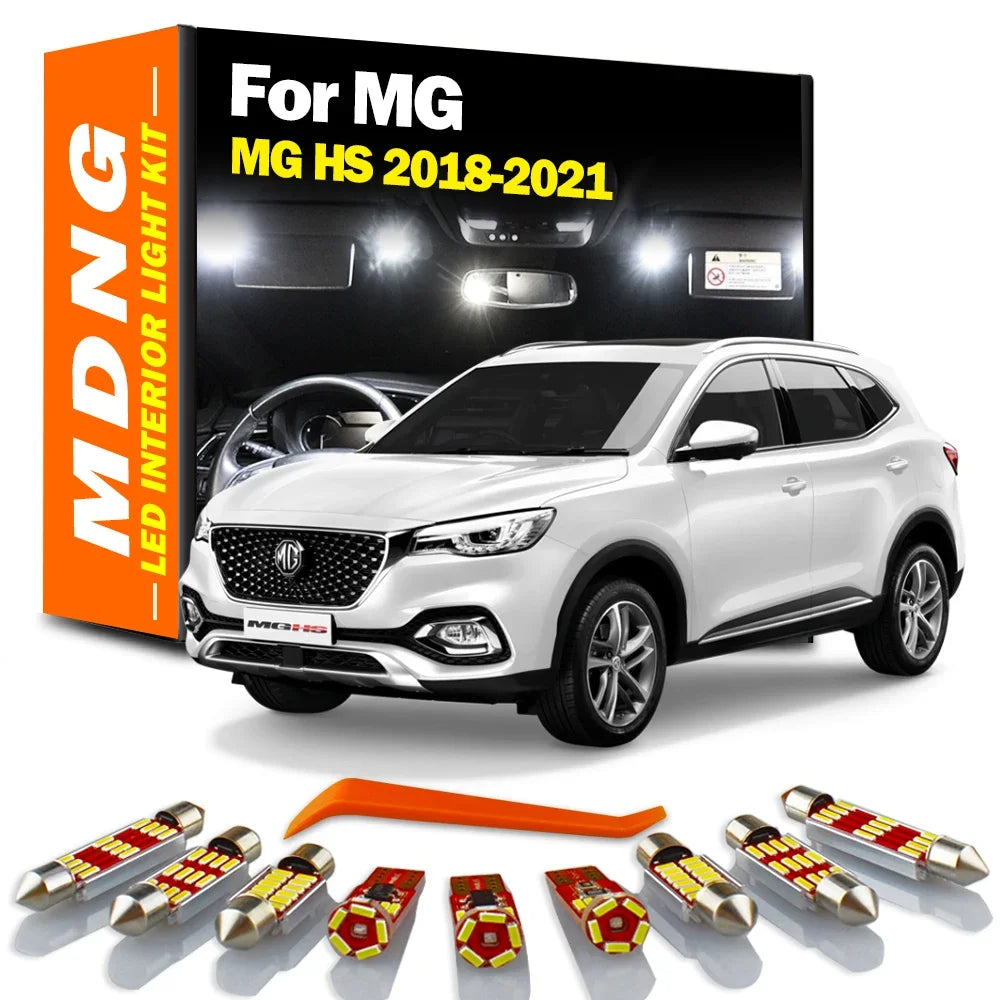 9-Piece LED Interior Light Kit for MG HS - Canbus Error-Free Bulbs | AUTOKITSHOP