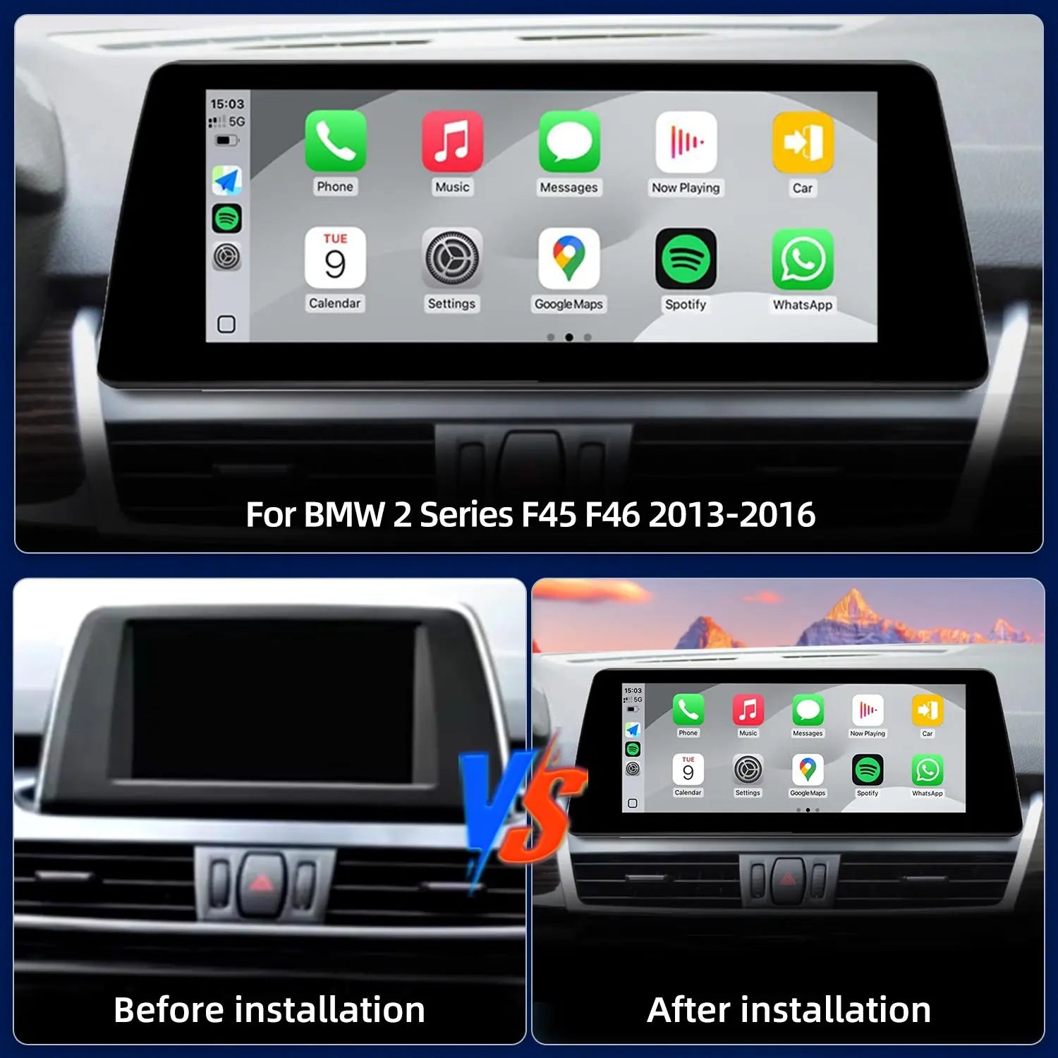 LED Interior Light Kit for BMW F45 F46 - Canbus Error-Free Interior Bulbs