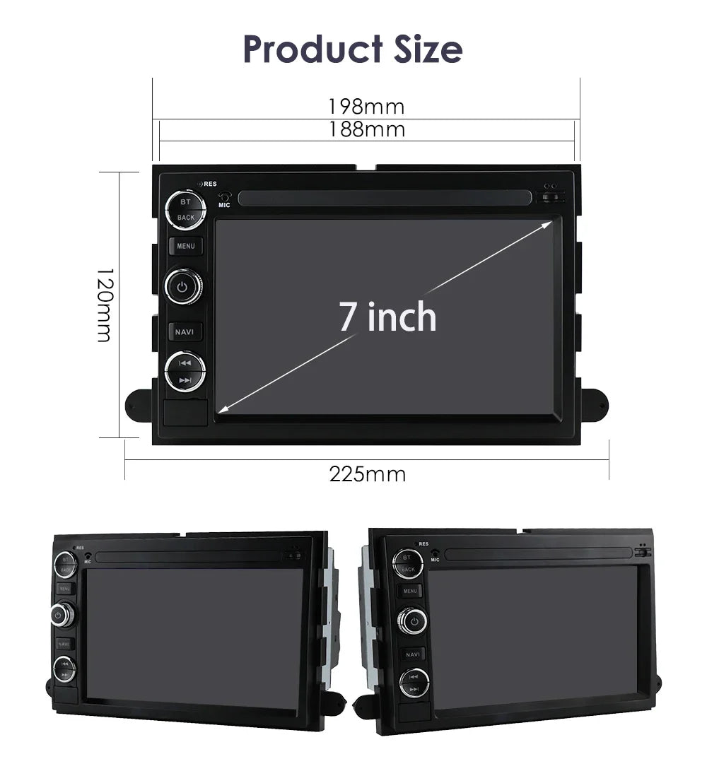 Android Auto Car radio GPS navi Stereo For Ford 500 F150 F250 F350 Fusion Explorer Escape