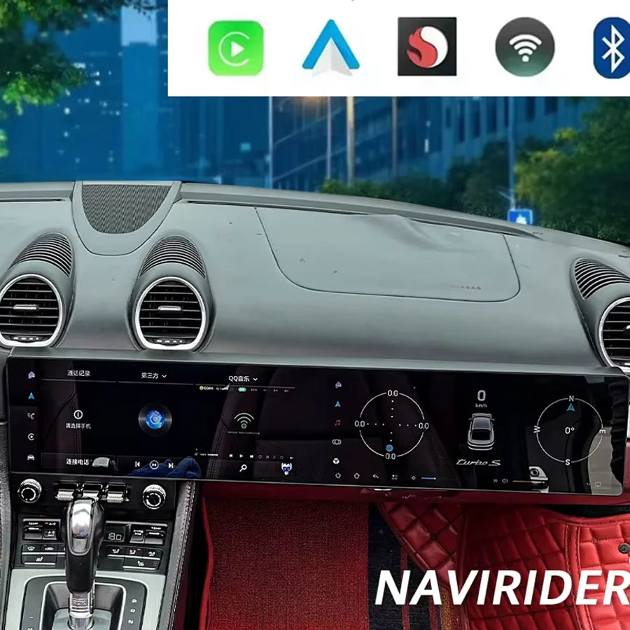 Multimedia Video Player For Porsche Cayman 718 2016-2023 Android15 12.3inch Dual Screen Au | AUTOKITSHOP
