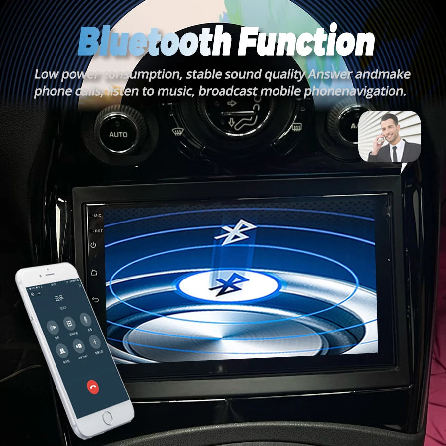 Android 14 CarPlay Android Auto Car Radio Stereo GPS Navigation For Citroen C3 Picasso Mul