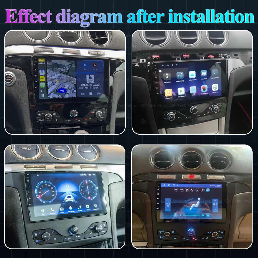 Android 16 For Ford S Max S-max 2006-2015 For Ford Galaxy 2014 Car Radio Gps Carplay Multi | AUTOKITSHOP