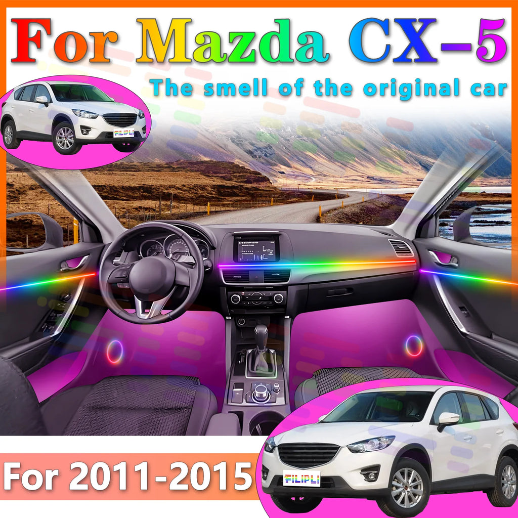 64 RGB - Neon Strip - for Mazda - App Control - Car Interior Lighting | AUTOKITSHOP