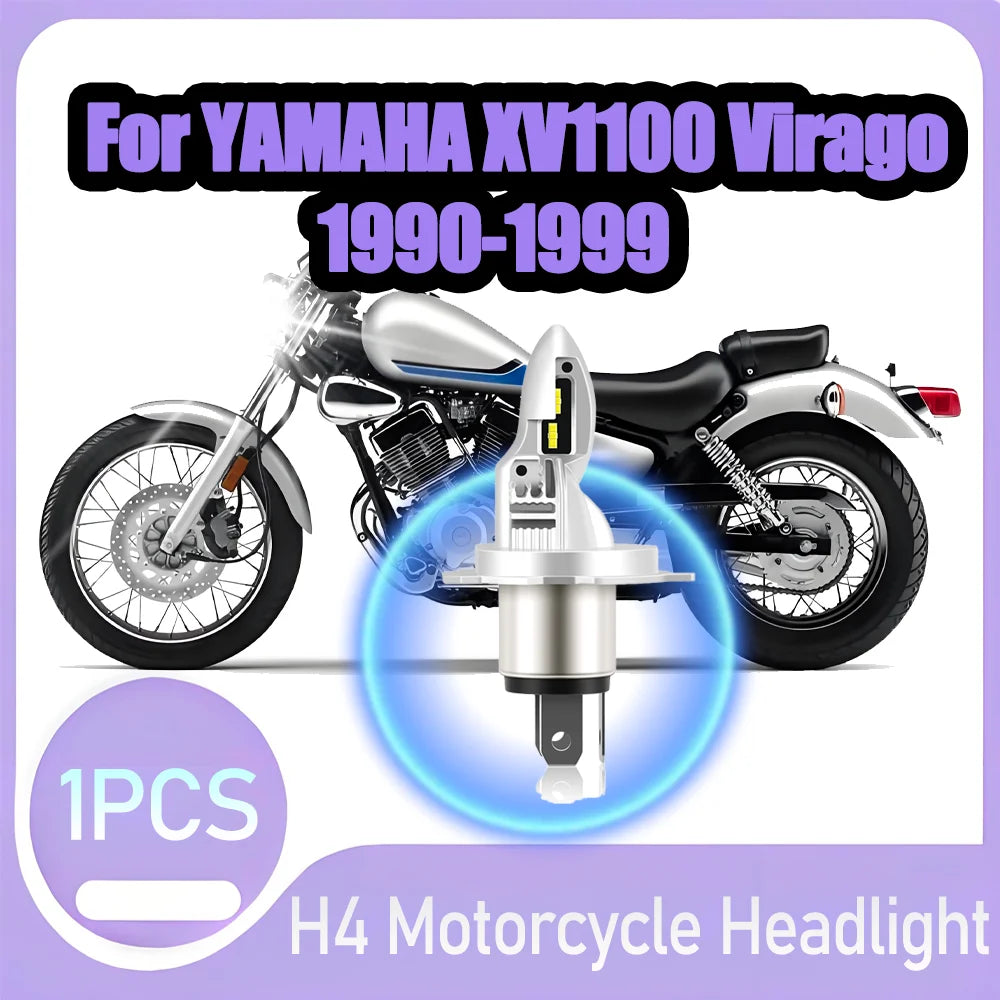 High Power H4 LED Headlight Bulb 10000LM Motorcycle Head Lamp 12V Super Bright For YAMAHA