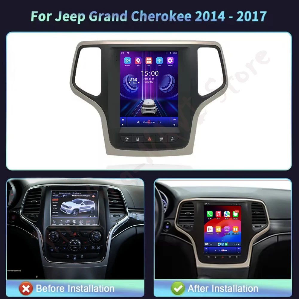 9.7 inch For Jeep Grand Cherokee 2014-2017 Autoradio Car Radio Multimedia Player Carplay 4