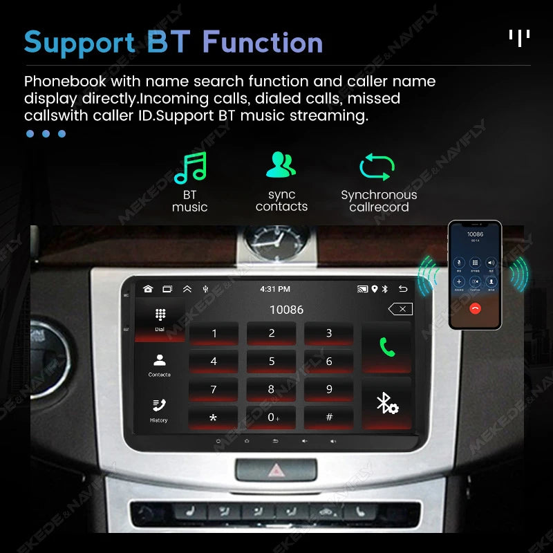 9" Android 15 Car Radio For VW Golf 5 6 Polo Passat B6 B7 CC Skoda Multimedia Player GPS I