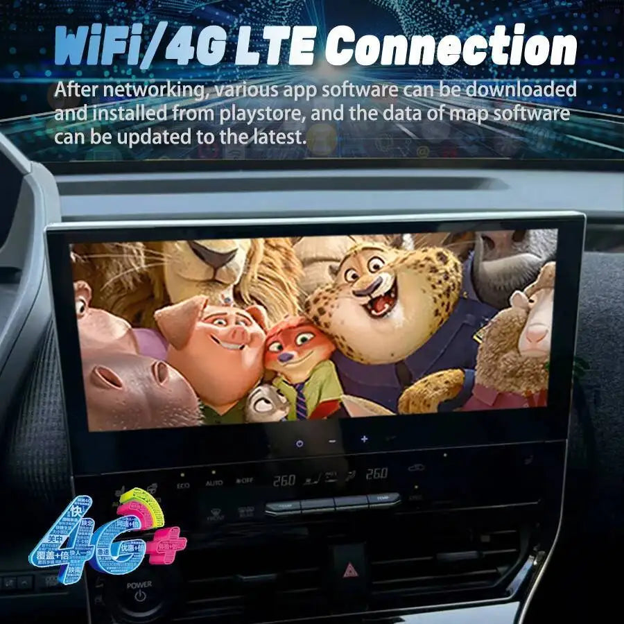12.3inch For Toyota BZ4X Platinum 4X 2022 2023 2024 2025 Car Stereo Radio Android Auto Mul