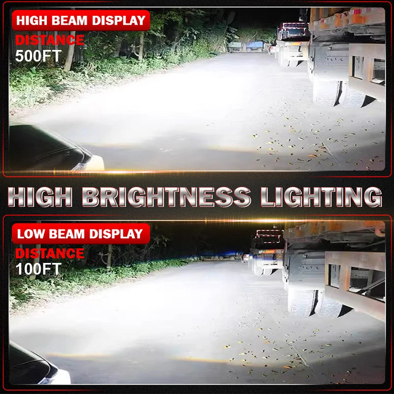 1000W 1000000LM H7 H4 Led Projector Lens H8 H11 H9 9005 HB3 9006 HB4 Car Headlight Bulbs 7