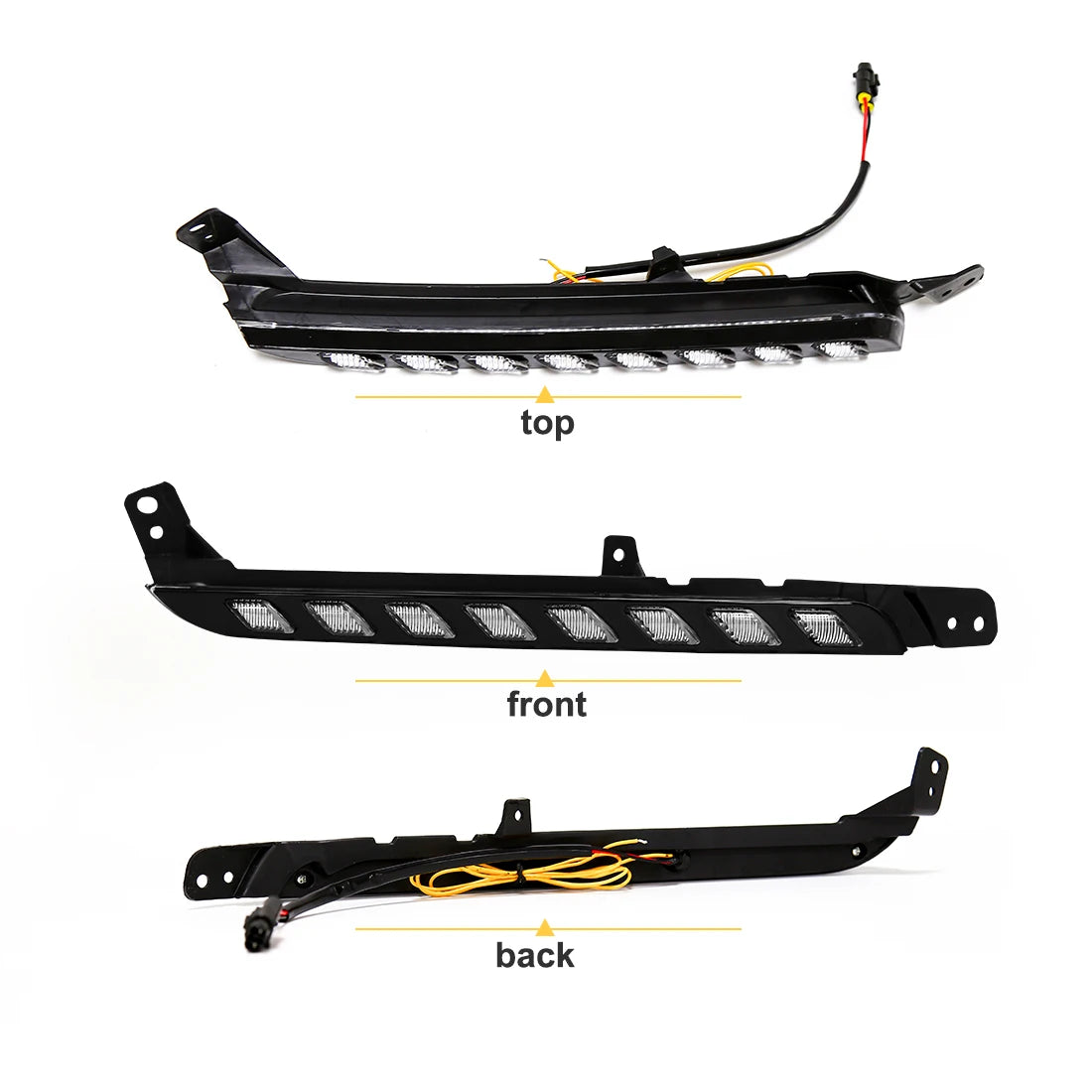 For Toyota Hilux Revo 2020 2021 Car Led DRL Daytime Running Light Dual Color Headlight Tur | AUTOKITSHOP