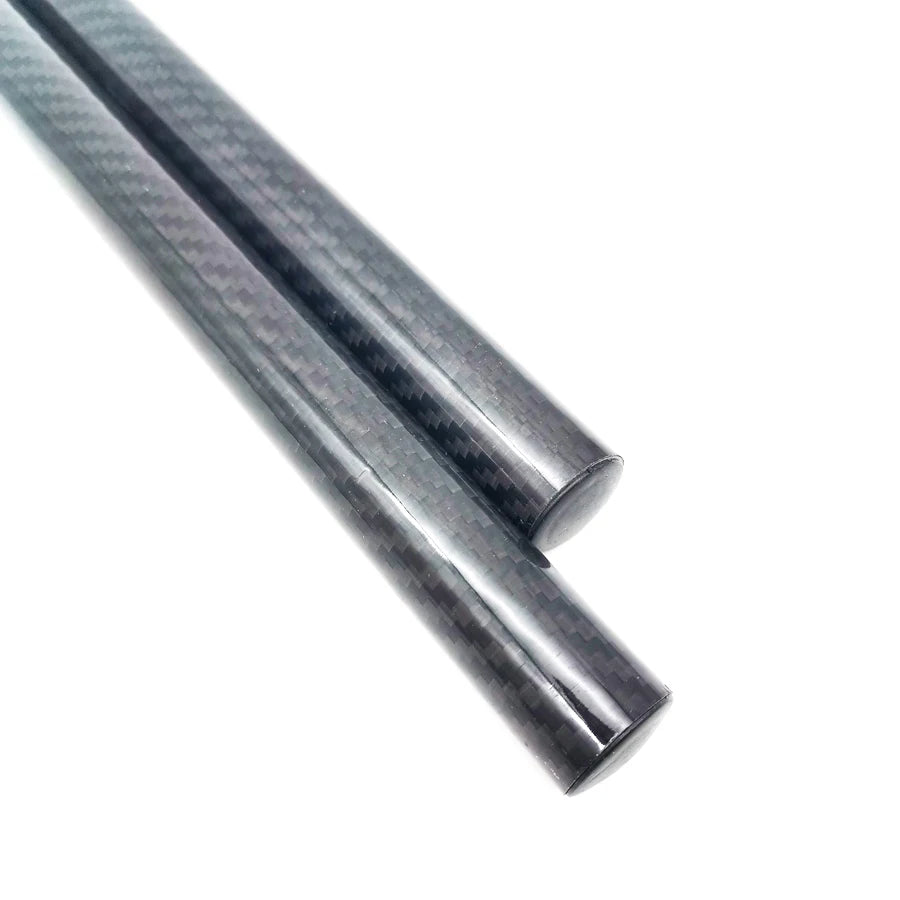2× Carbon Fiber Bar Diameter 22mm 7/8" Motorcycle Clip-On Grips Tube Handlebars