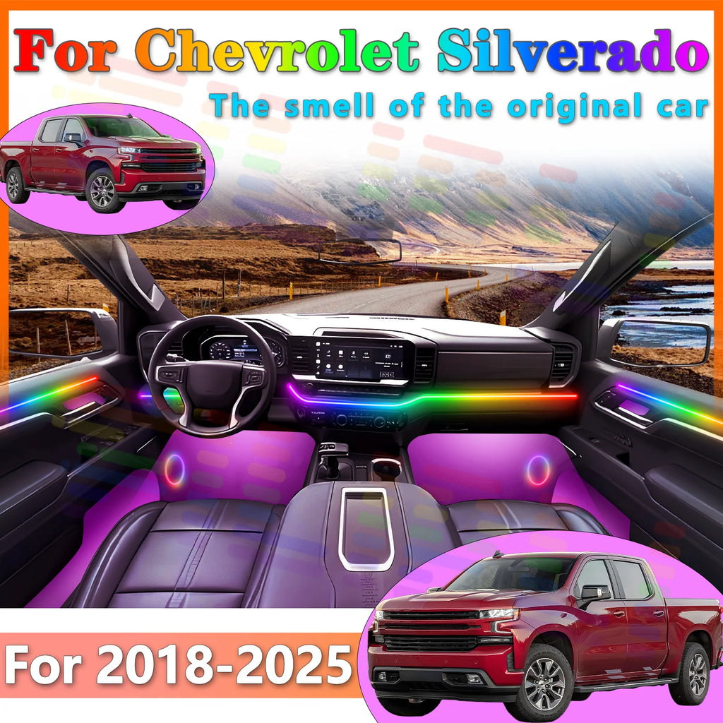 RGB - Ambient Light - for Chevrolet 2018-2025 - App Control - Car Interior Lighting | AUTOKITSHOP
