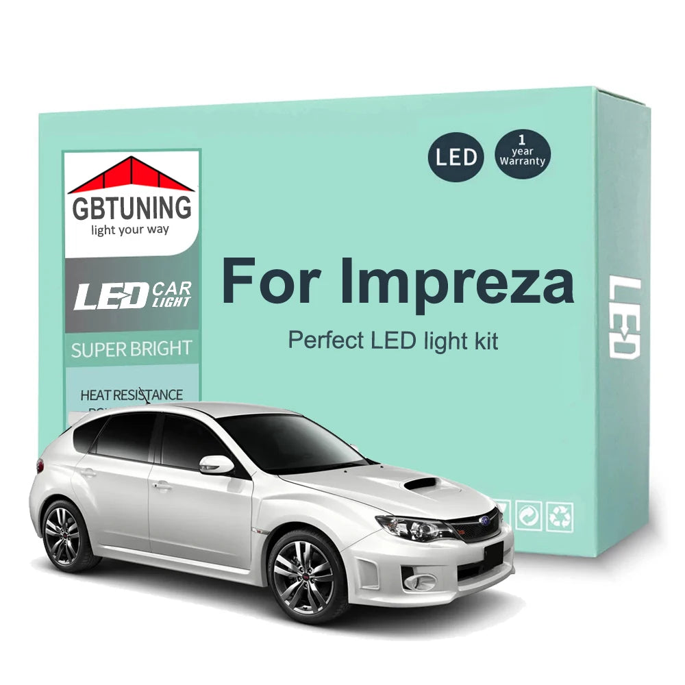 LED Interior Light Kit for Subaru Impreza 1990-2021 - Canbus Dome Map Door Trunk Bulbs | AUTOKITSHOP