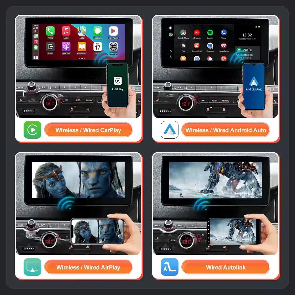 AUTOABC Wireless CarPlay for BMW I3 I01 NBT System 2013-2017 with Android Auto Mirror Link | AUTOKITSHOP