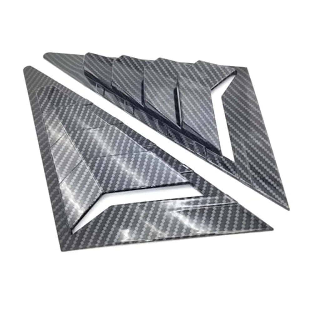 Carbon Fiber Look Front Quarter Window Louver Shutter Trim for Honda Civic 06-11