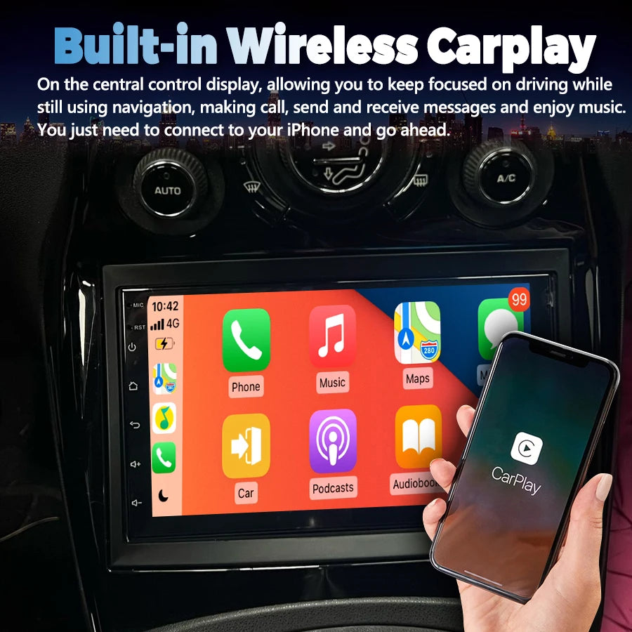 Android 14 CarPlay Android Auto Car Radio Stereo GPS Navigation For Citroen C3 Picasso Mul