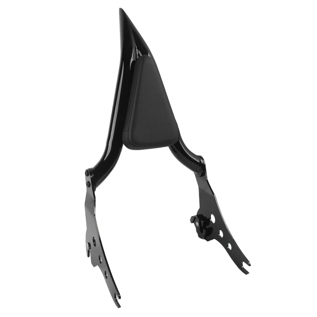 Motorcycle Detachable Black Rear Sissy Bar Passenger Backrest Fit For Harley Softail Street Bob  - Automotive LED Light