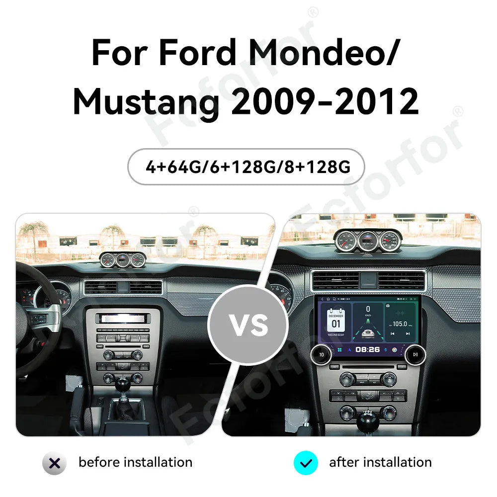 CarPlay For Ford Mondeo/Mustang 2009-2012 Upgraded Large HD Touch Display 11.5 Inch Androi
