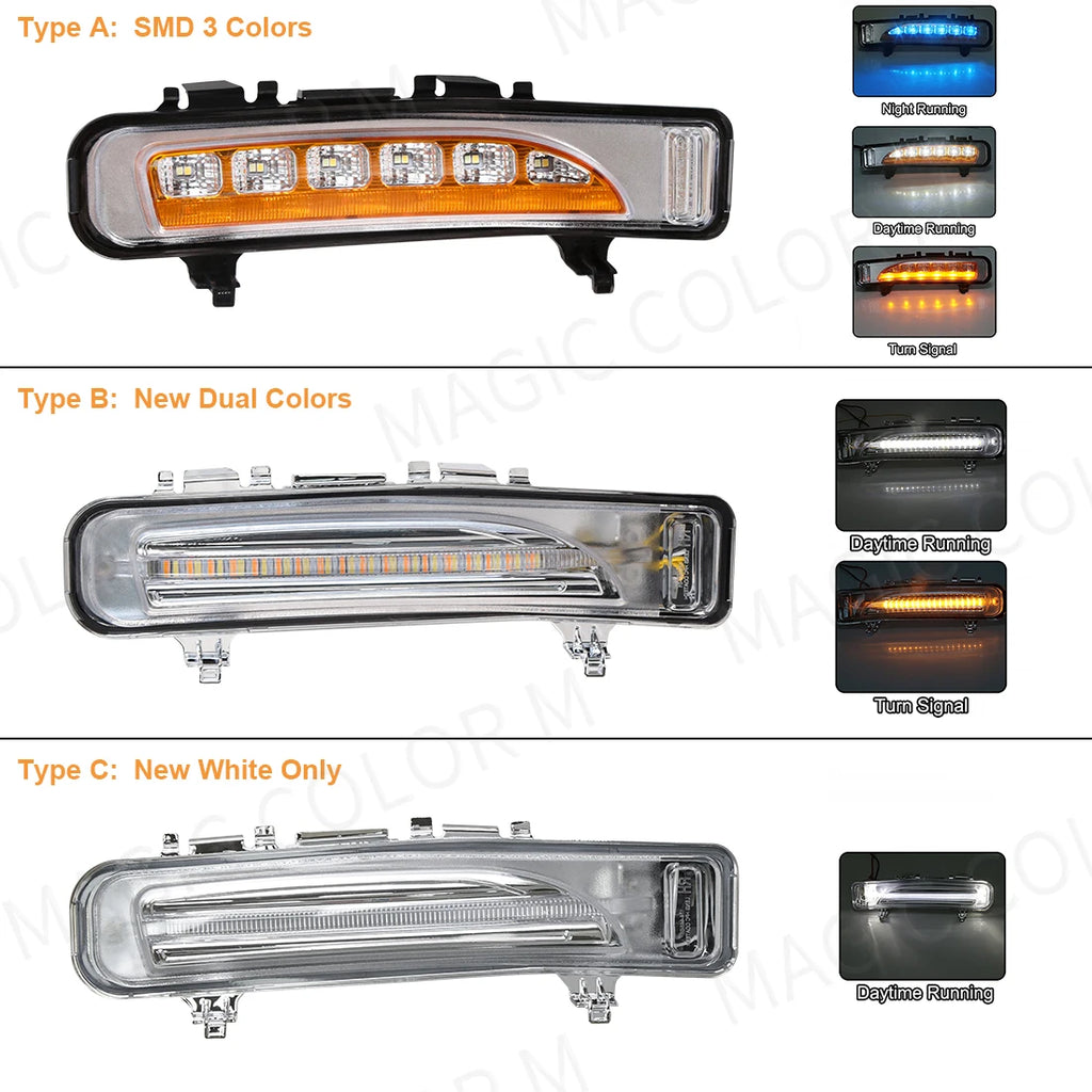 DRL For Ford Edge Everest 2011 2012 2013 2014 LED Daytime Running Lights Car Fog Lamp Whit | AUTOKITSHOP