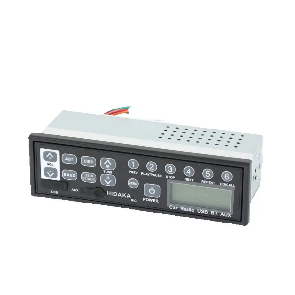 12-24V M200 Excavator Radio FOR Hitachi Komatsu Kato Truck Excavator AM FM USB AUX-IN Blue
