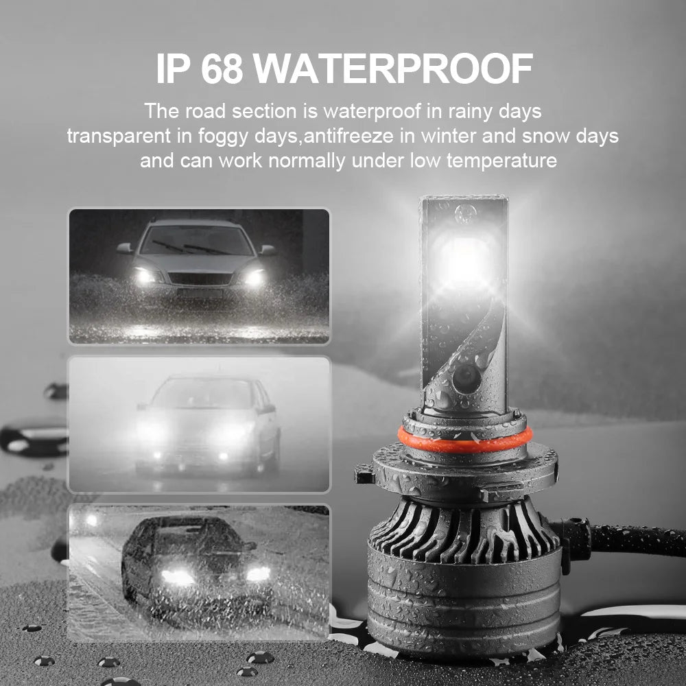 Canbus No Error 9005 LED Car Headlights 120W 28000LM 6000K White Auto Headlamps 12V For Va