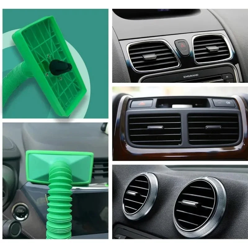 Car Air Conditioner Ventilation Cooler Adjustable Length Air Conditioner Outlet Hose Ventilation - Automotive LED Light