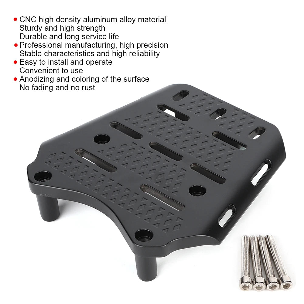 Rear Luggage Rack Carrier Motorbike Alloy Tail Case Bracket Extender Carrier Motorcycle Rear Fen - Automotive LED Light