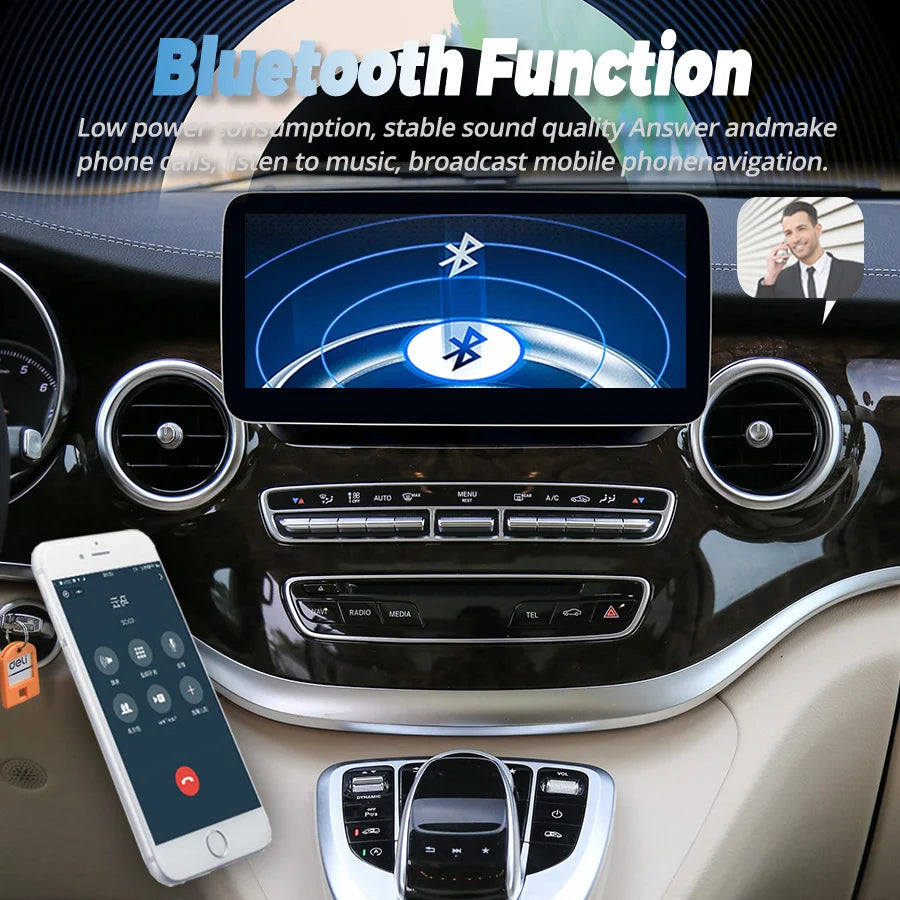 Android Screen For Mercedes Benz V Class 639 V260 V250 2016-2018 CarPlay GPS Stereo Naviga